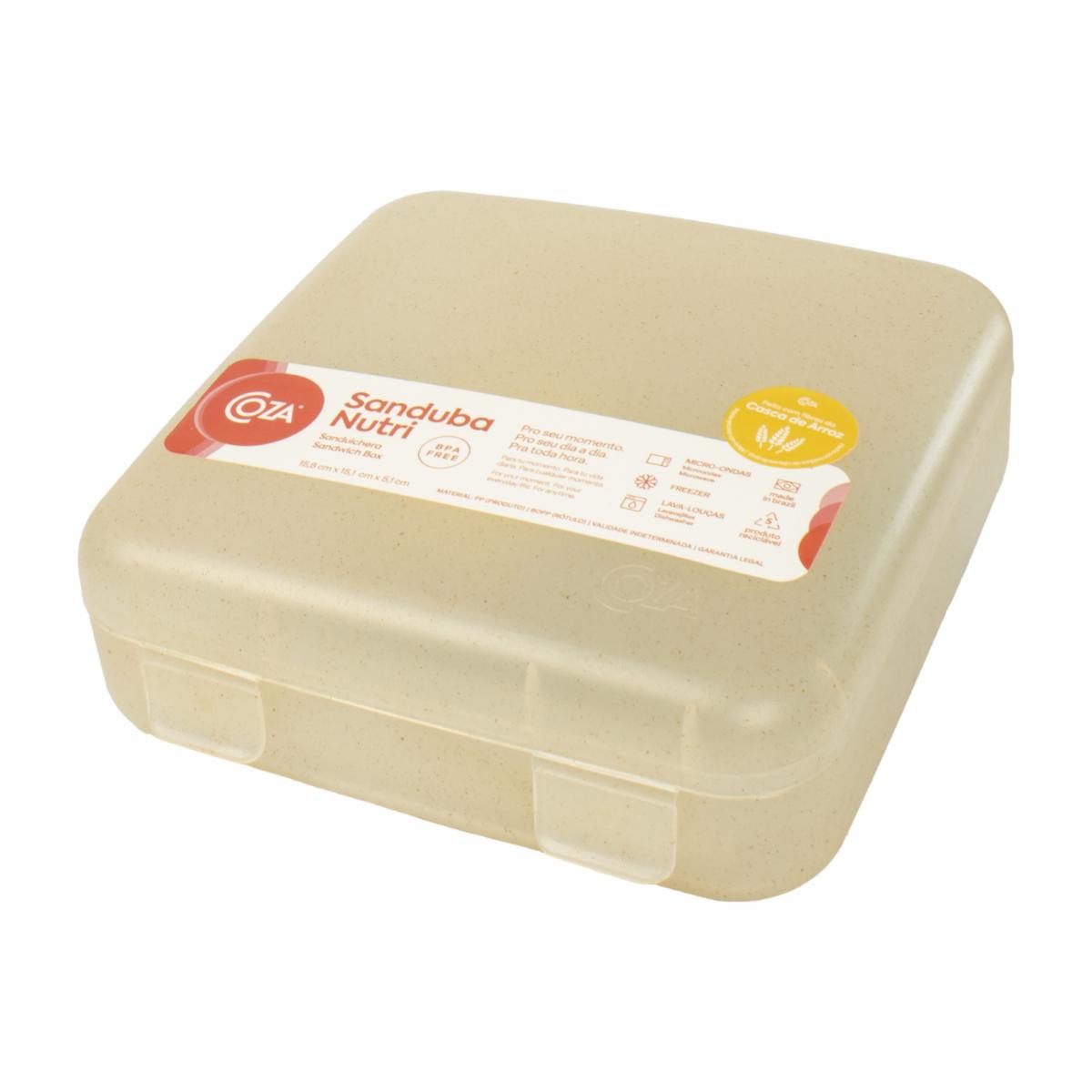 Recipiente Sanduchero Sanduba Nutri COZA 15,8 X 15,1 X 5,1 Cm