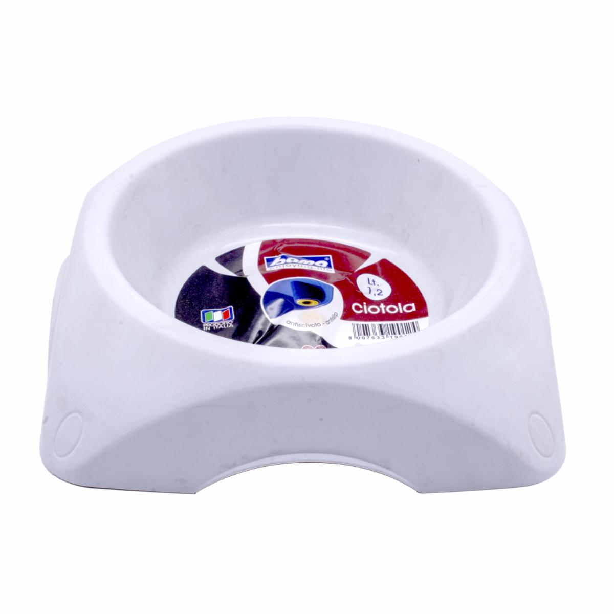 Plato Para Mascota De Plástico BAMA PET 1,2 L