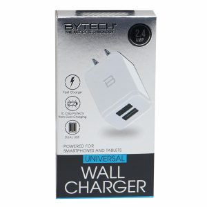 Cargador De Pared Blanco BYTECH 2,4 Amp