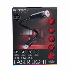 Proyector Láser De Estrellas Rojo BYTECH USB