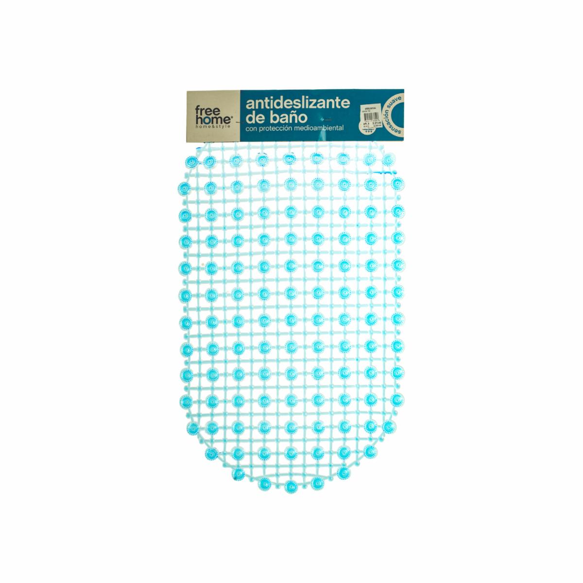 Antideslizante De Baño Azul FREE HOME 69 X 39 Cm