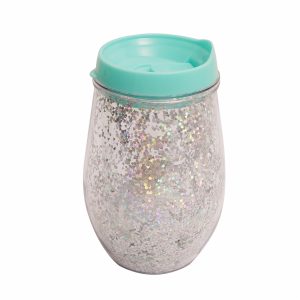 Vaso Plástico Con Brillos WAHFAY Unidad