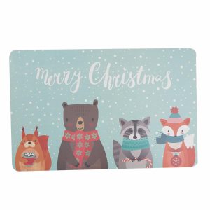 Individual De Mesa Navideño Animales Invierno FREE HOME 43.5X28.2 Cm