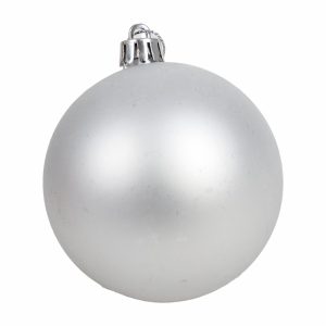 Esfera Navideña Color Plateada Y Mate JOY Unidad