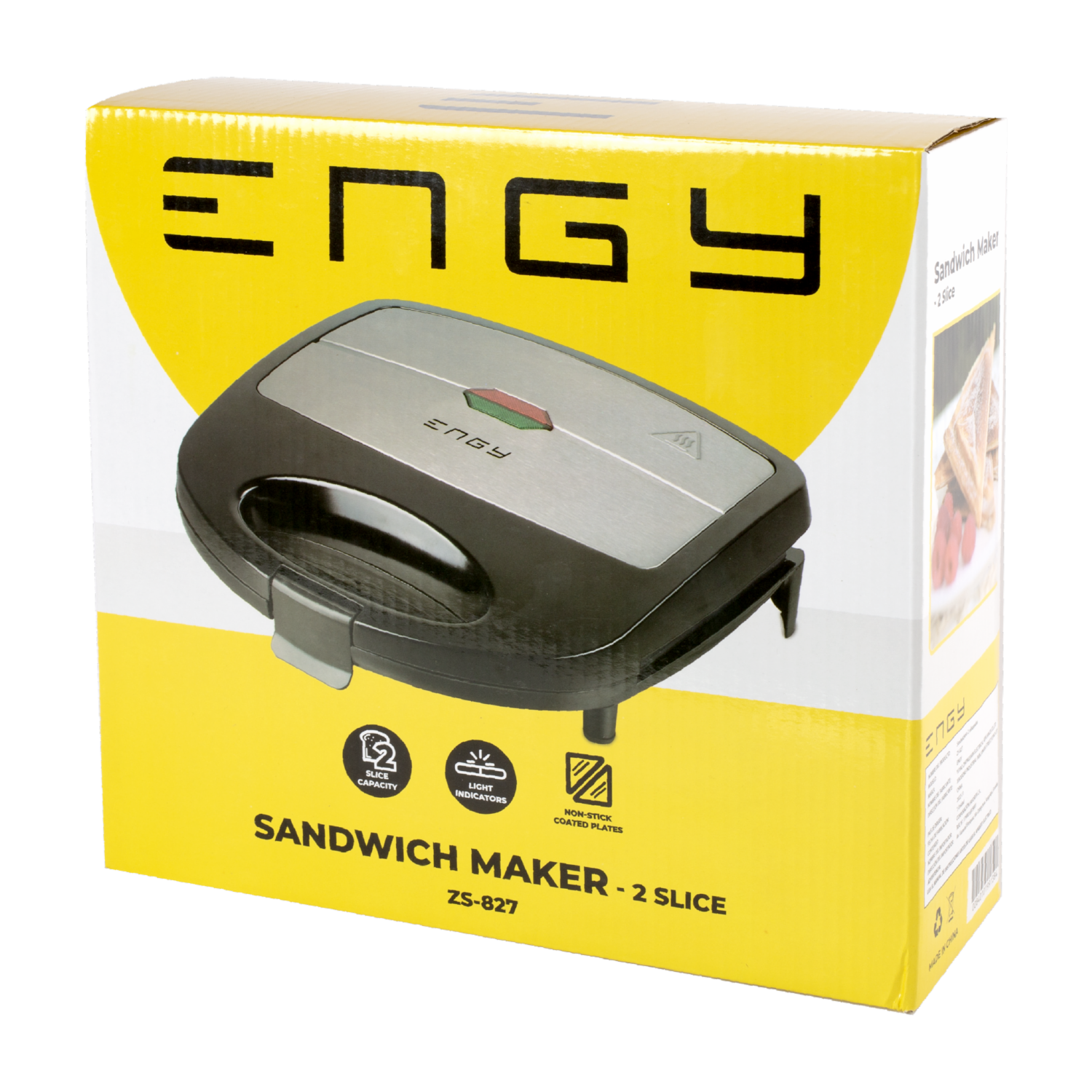 Sanduchera De 2 Rebanadas Modelo Zs-827 ENGY 750 Watts - Image 4