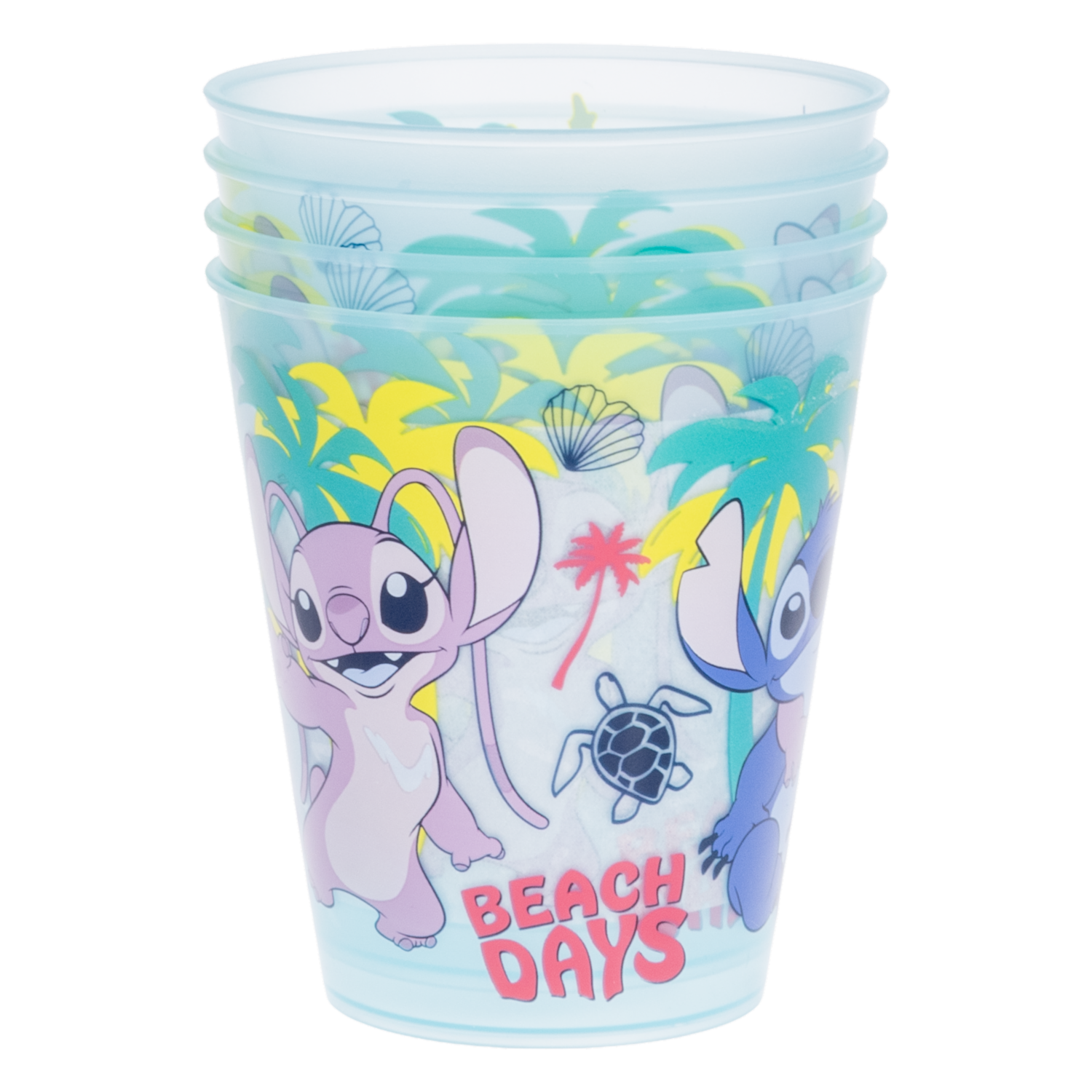 Set De Vasos Infantiles Aptos Para Microondas Diseño Party Stitch STOR X 4 Piezas