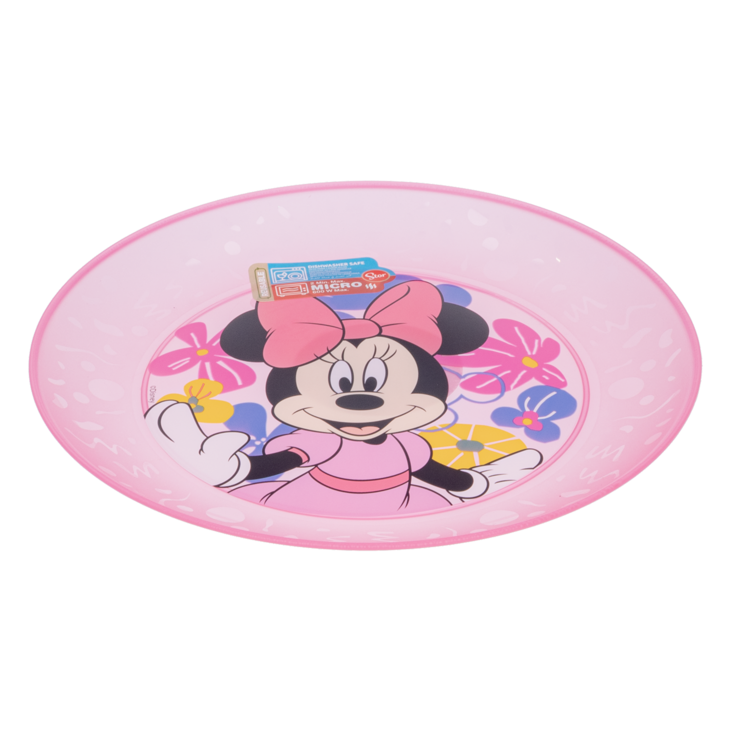Plato Infantil Reutilizable Apto Para Microondas Diseño Party Minnie STOR 1 Pieza