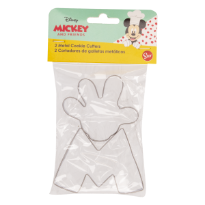 Set Cortadores De Galletas Colección Cocina Con Mickey Metálico DISNEY 2 Piezas