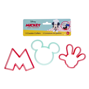 Set Cortadores Set Cortadores P/Galletas Pequenos Cook With Mickey DISNEY 3 Piezas