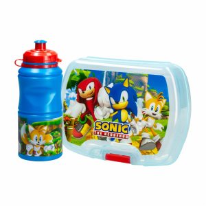 Set Escolar Botilito Y Lonchera Diseño Sonic DISNEY Unidad