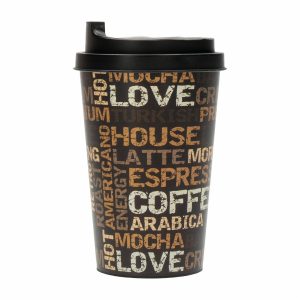 Vaso Con Tapa Deco Café HEREVIN 340 Cc