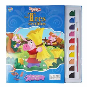 Libro Los Tres Cerditos + Acuarelas PHIDAL 23 Páginas