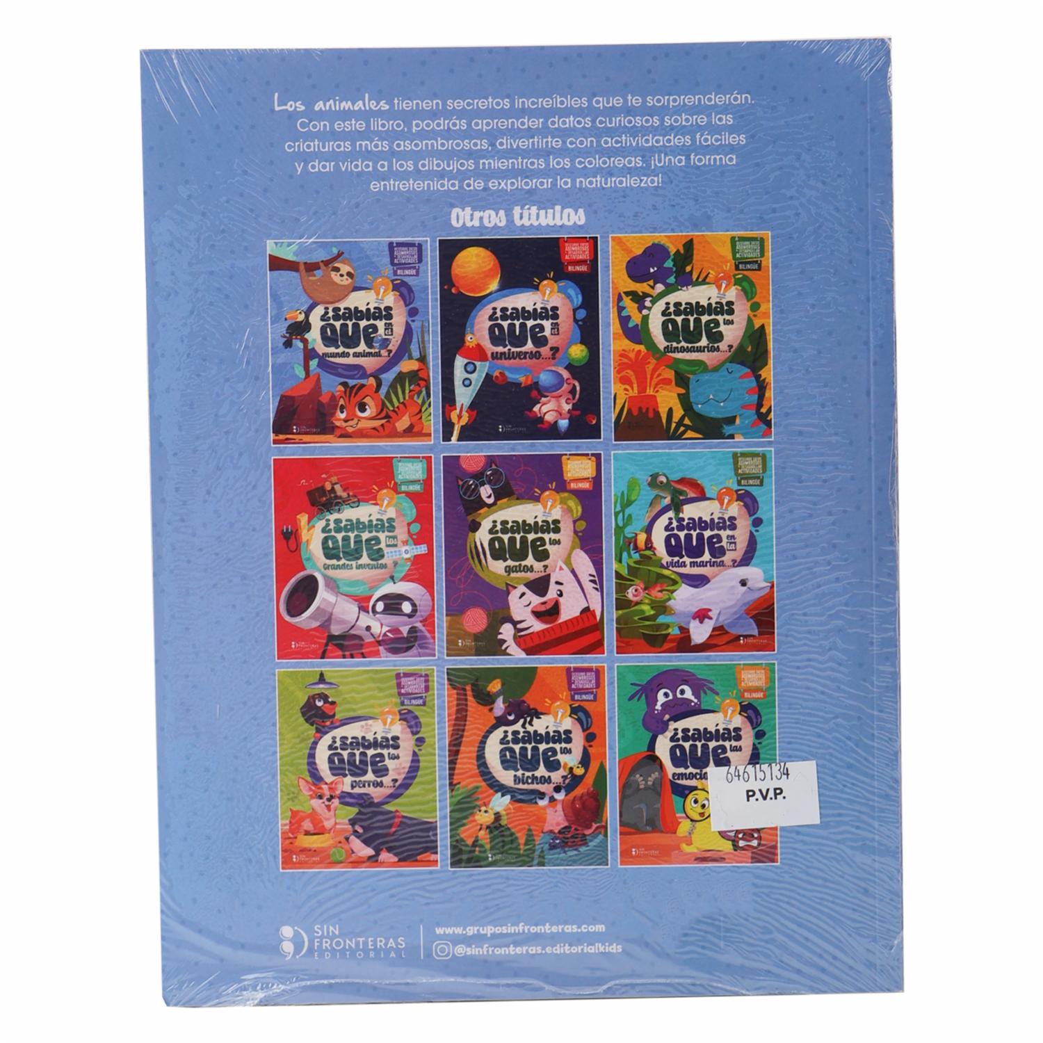 Libro ¿Sabias Que En El Mundo Animal...? SIN FRONTERAS 60 Páginas - Image 2
