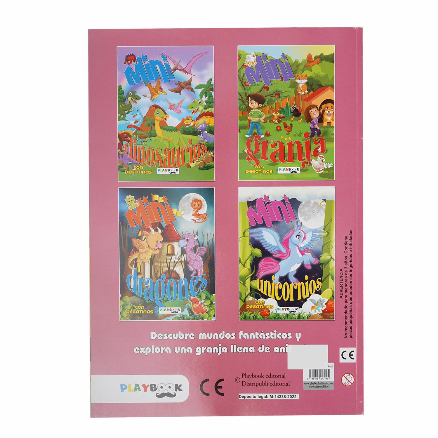 Libro Mini Unicornios Con Pegatinas PLAYBOOK 10 Páginas - Image 2