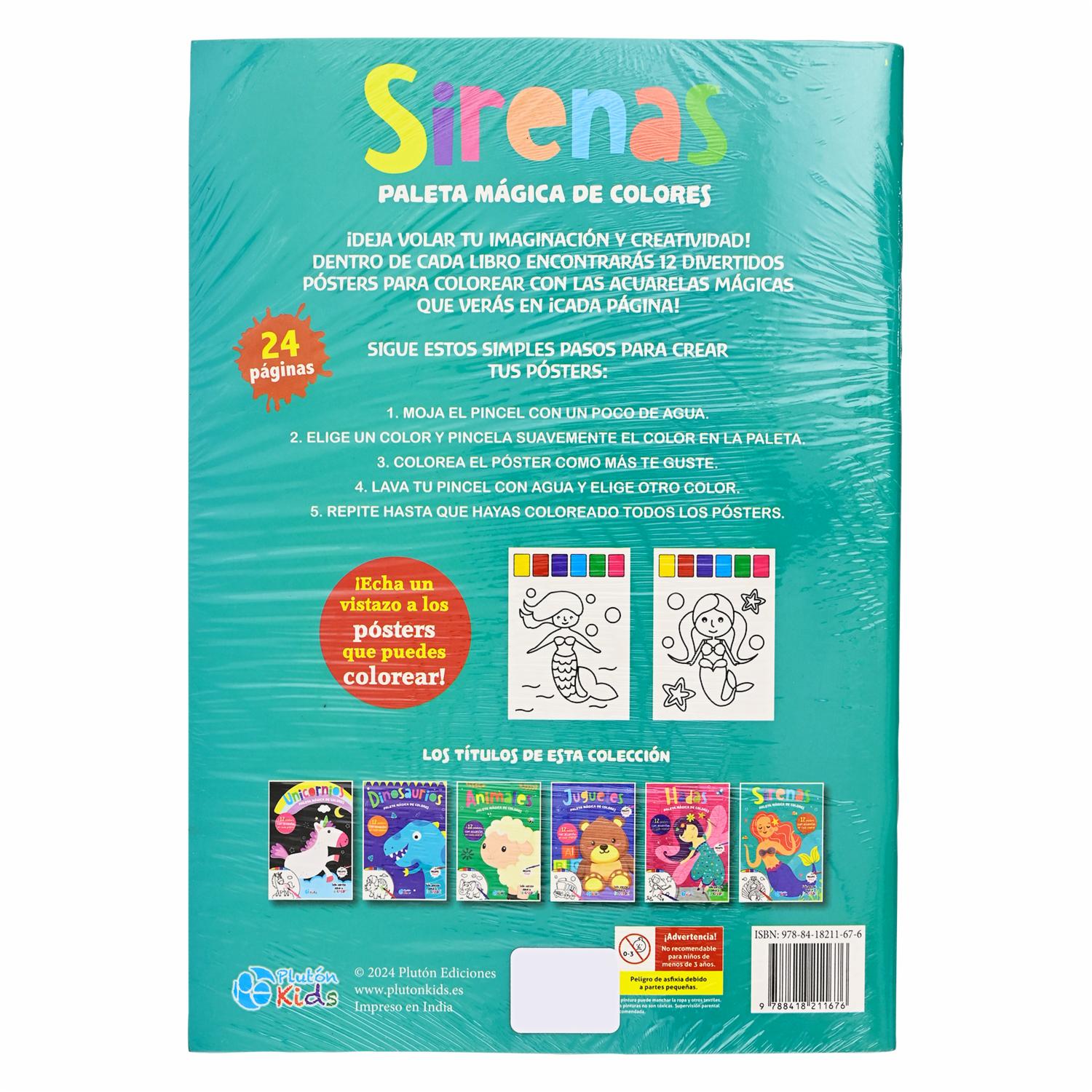 Sirenas Paleta Mágica De Colores PLUTÓN 12 Pósters - Image 2