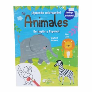Aprendo Coloreando Animales En Inglés Y Español PLUTÓN 24 Páginas