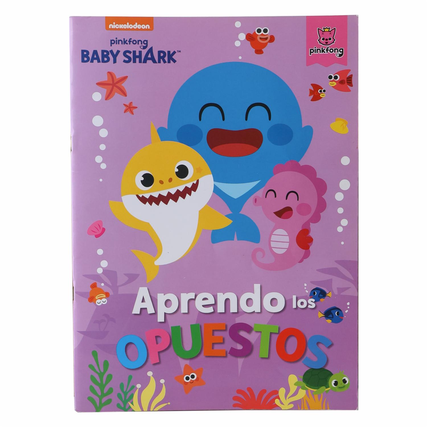 Libro Aprendo Los Opuestos Con Baby Shark PENGUIN 50 Páginas