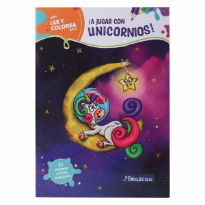 Libro Lee Y Colorea A Jugar Con Unicornios BEASCOA 20 Páginas