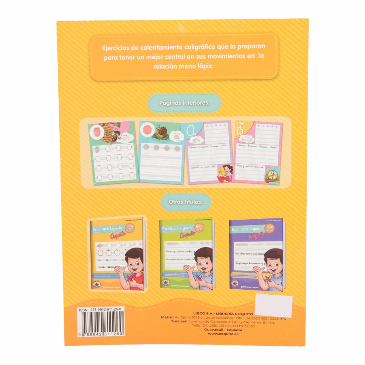 Libro Escritura Ligada 5 - 6 Años Coquito LIBCO 80 Páginas - Image 2