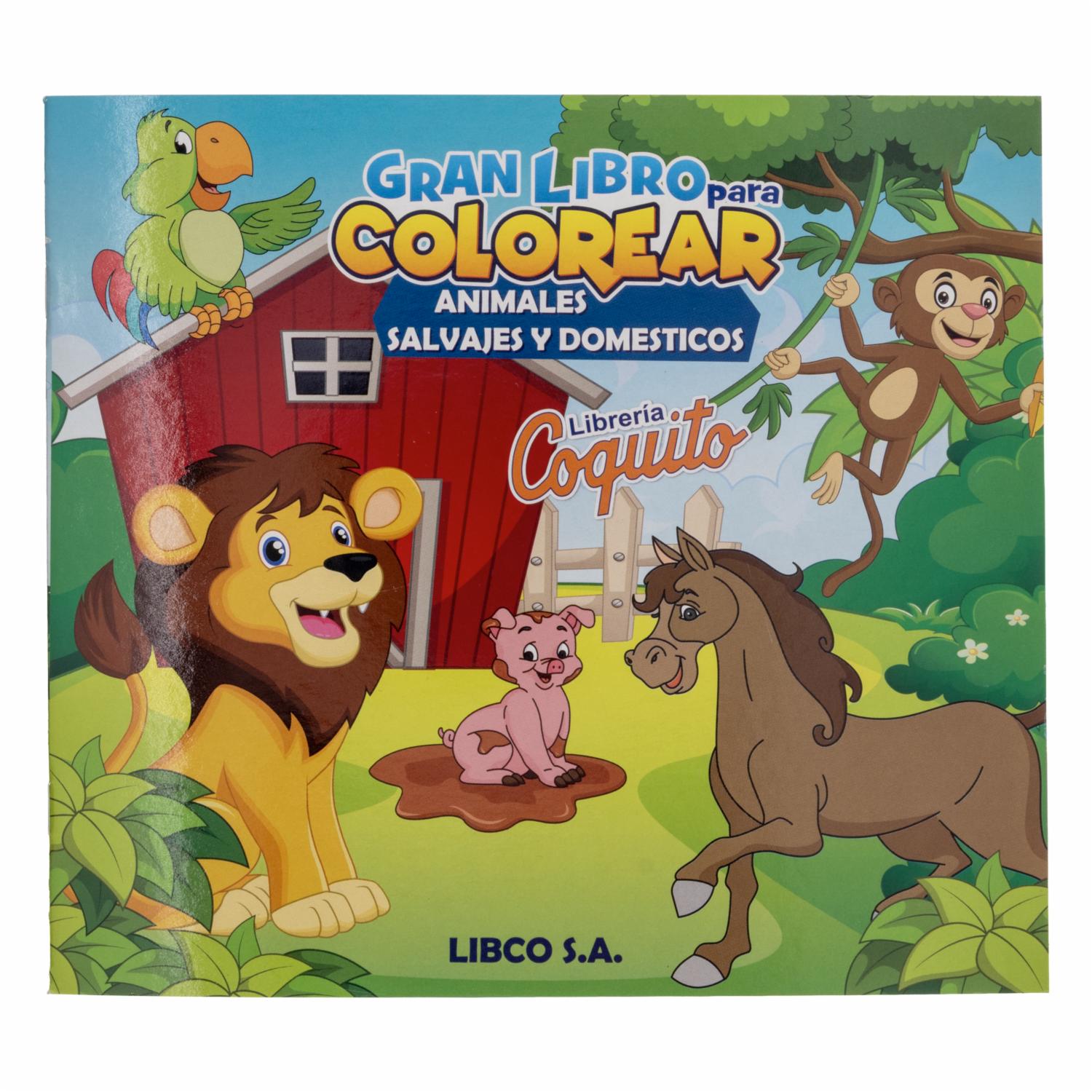 Libro Animales Salvajes Colorea COQUITO 36 Páginas