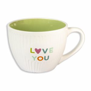 Taza Jumbo I Love U FREE HOME 18 Oz