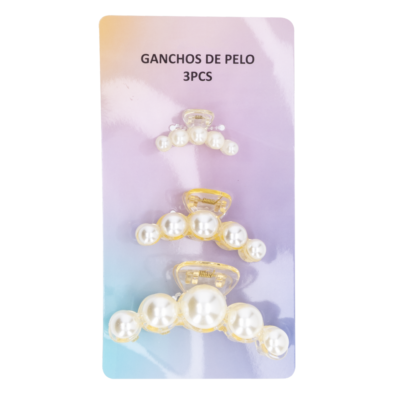 Vinchas Tipo Gancho Para Cabello Diseño Perlas WAHFAY X 3 Piezas