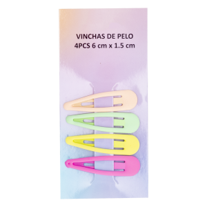 Vinchas De Cabello Para Cabello Varios Colores 6 X 1,5 Cm WAHFAY X 4 Piezas