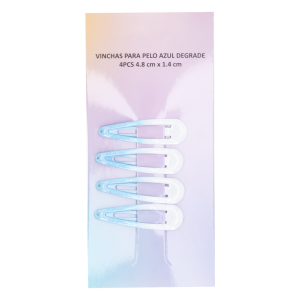 Vinchas Para Cabello Azul Degradé 4,8 X 1,4 Cm WAHFAY X 4 Piezas