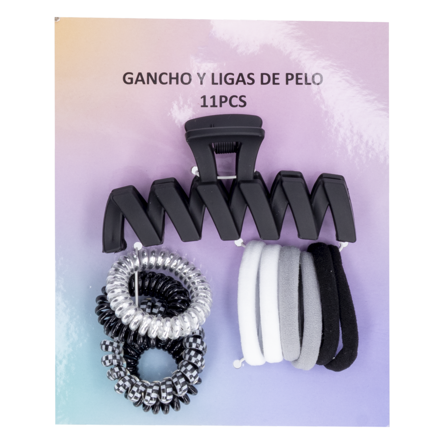 Vinchas Tipo Gancho Y Ligas De Pelo WAHFAY X 11 Piezas