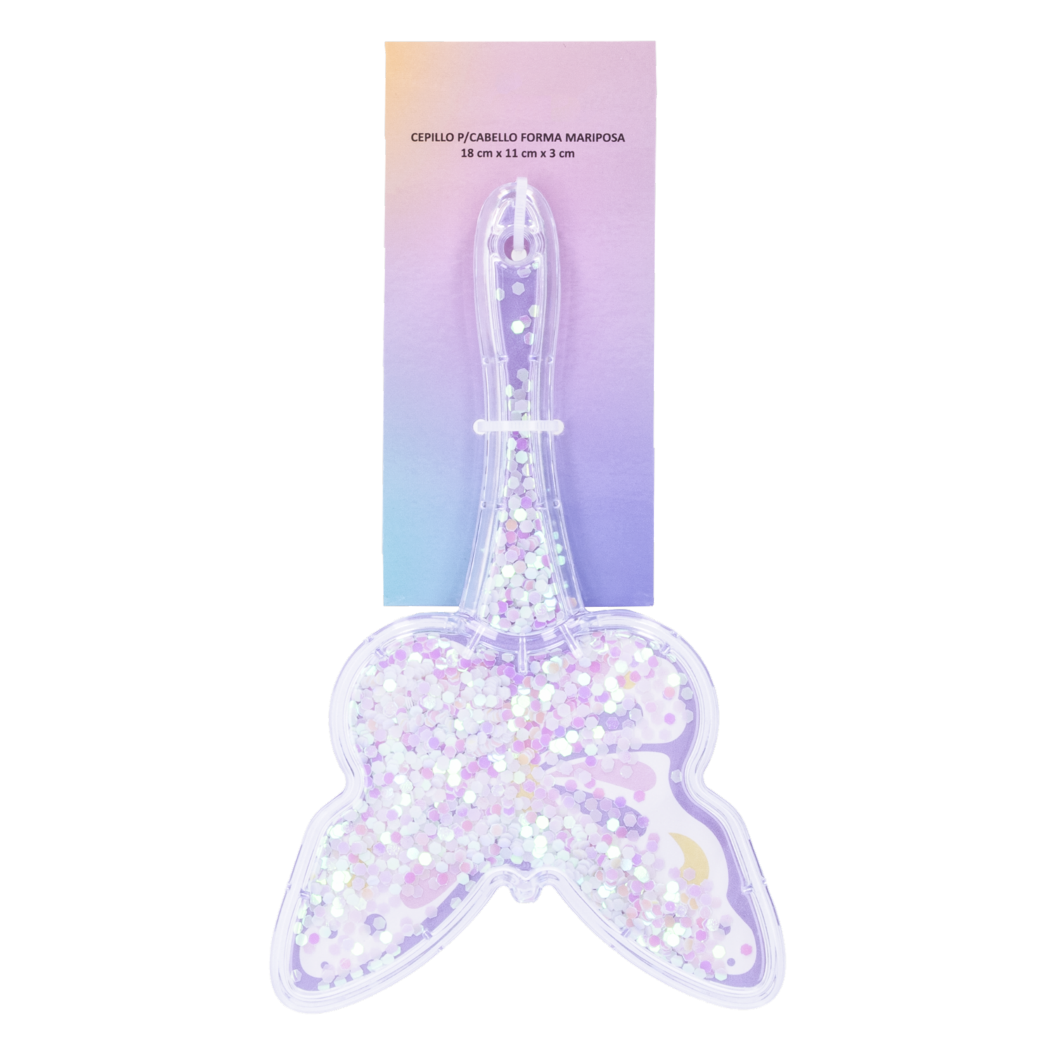 Cepillo Para Cabello Forma De Mariposa WAHFAY 18 X 11 Cm