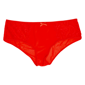 Cachetero De Encaje Liso Rojo MOD BY PARFAIT