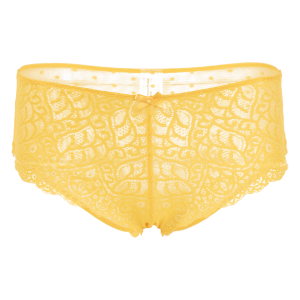 Cachetero De Encaje Fin De Año Amarillo MOD BY PARFAIT