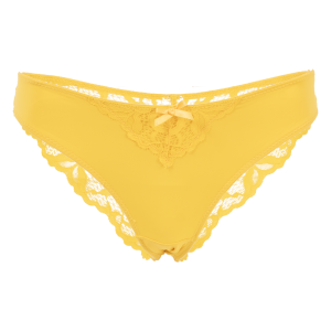 Panty Bikini De Encaje Fin De Año Amarillo MOD BY PARFAIT
