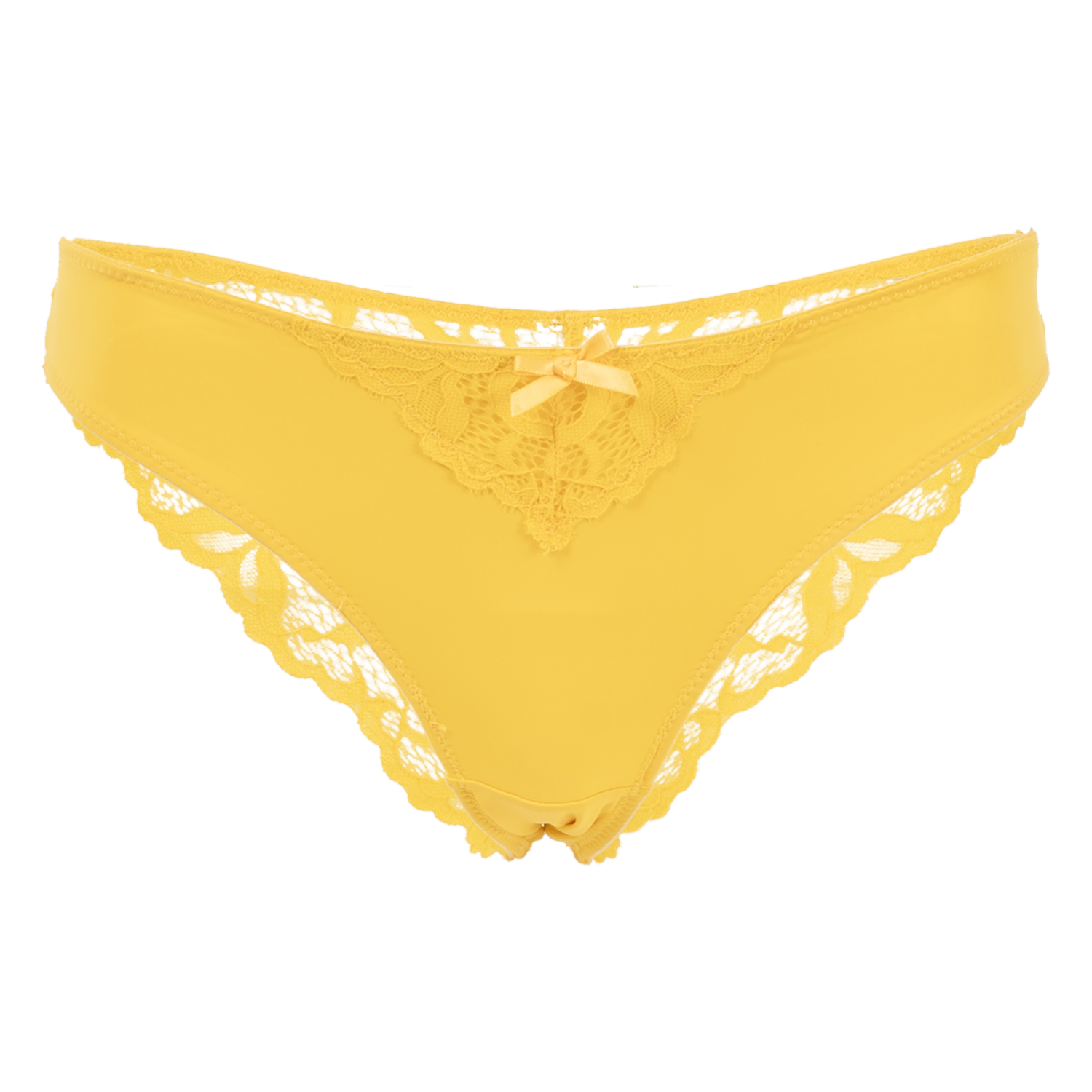 Panty Bikini De Encaje Fin De Año Amarillo MOD BY PARFAIT