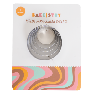Set Cortadores De Galleta Redondos BAKEISTRY 5 Piezas
