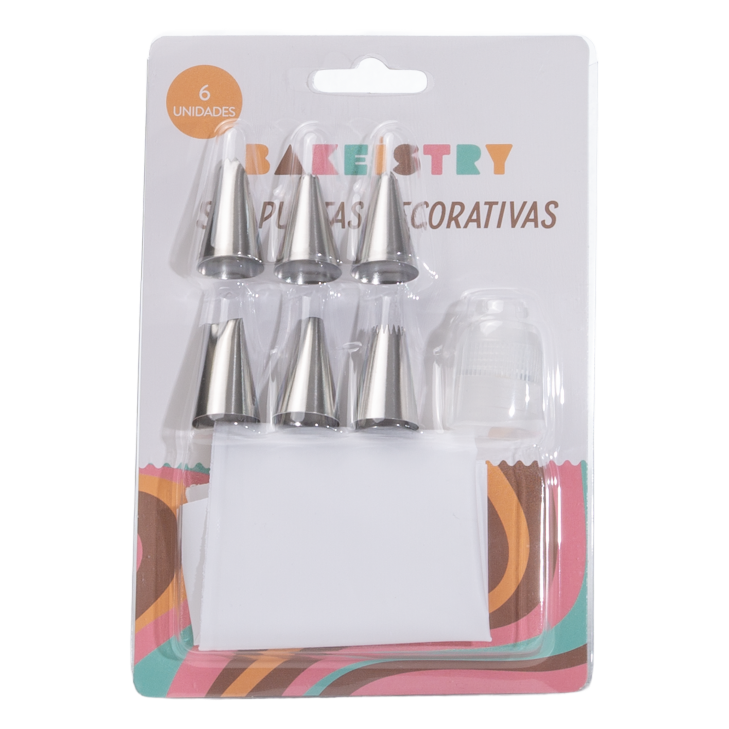 Set Puntas Decorativas Con Fundas Para Repostería BAKEISTRY 8 Piezas