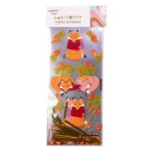 Fundas Decoradas Navideñas Zorrito BAKEISTRY 20 Uds