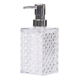 Dispensador De Jabón Líquido De Baño Transparente SKYLARK 3 Piezas