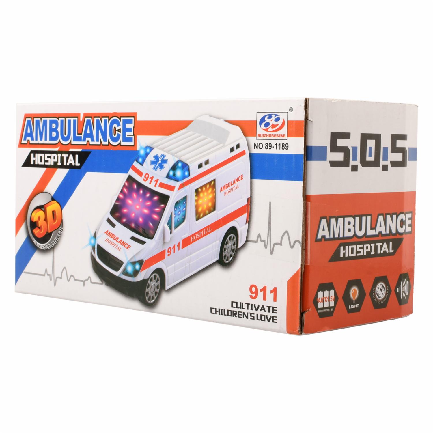 Vehículo De Emergencia Ambulancia 3D KOOME Posee Luz Y Sonido - Image 3
