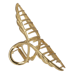 Vincha Gancho De Pelo Dorado Hoja SKYLARK 11,5 Cm
