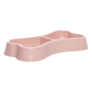Plato Para Mascota Doble En Forma De Hueso PET FANG 12.5X24Cm