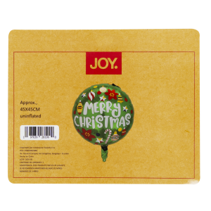 Globo De Aluminio Navideño Merry Christmas JOY 45 X 45 Cm