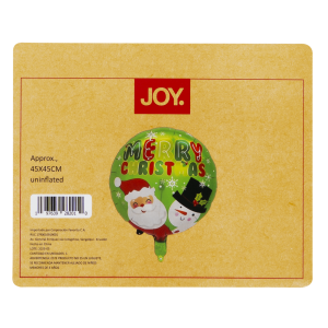 Globo De Aluminio Navideño Personajes JOY 45 X 45 Cm