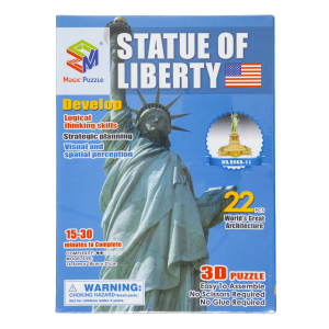 Rompecabezas 3D Estatua De La Libertad KOOME 22 Piezas
