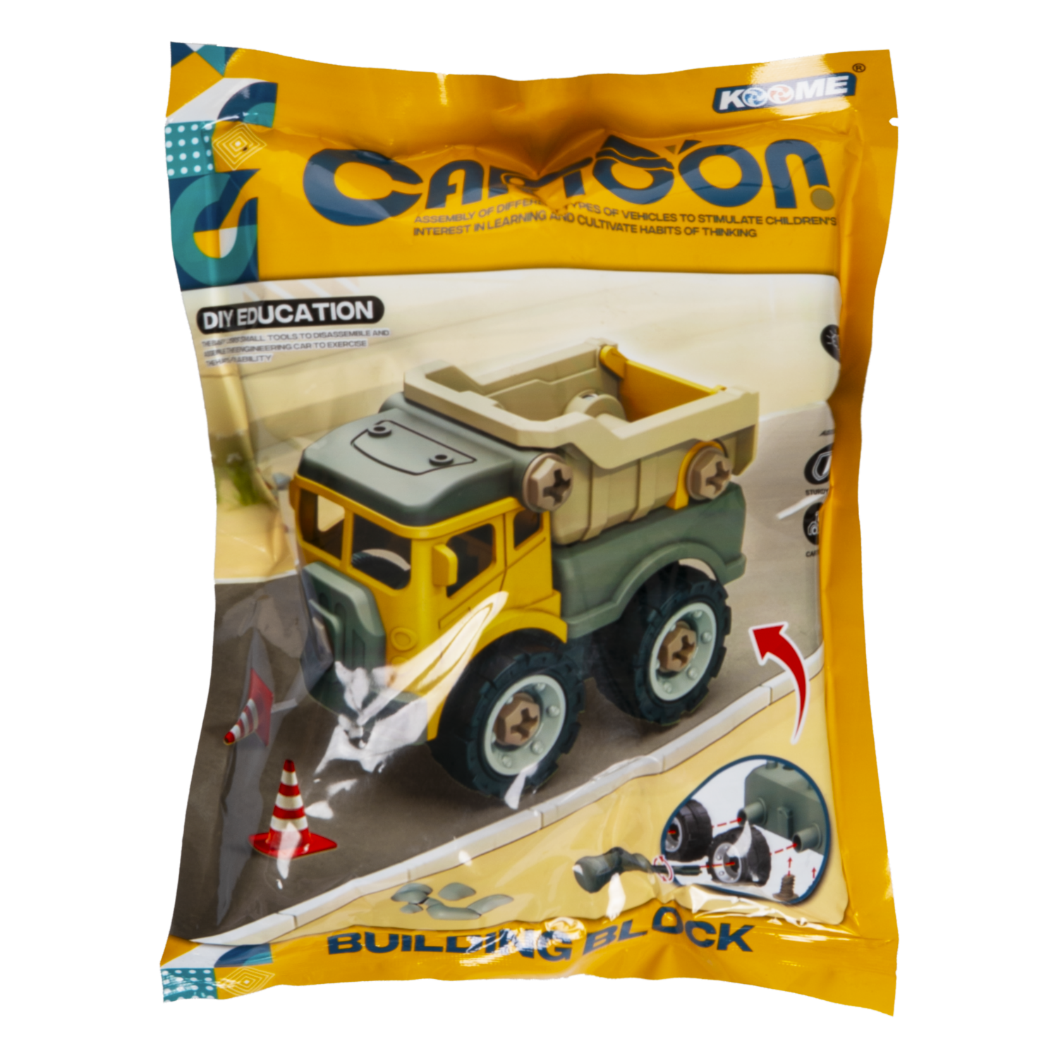 Bloques De Armar Camión Desmontable KOOME 35 Piezas