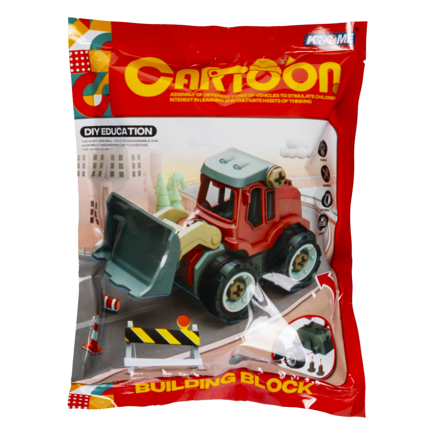 Bloques De Armar Retroexcavadora KOOME 32 Piezas