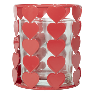 Porta Vela Diseño Corazón San Valentín BINBIN ARTS & CRAFTS Unidad