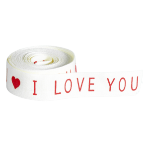 Cinta Decorativa De Tela Para San Valentin I Love You JIERI 1,5x3 Cm