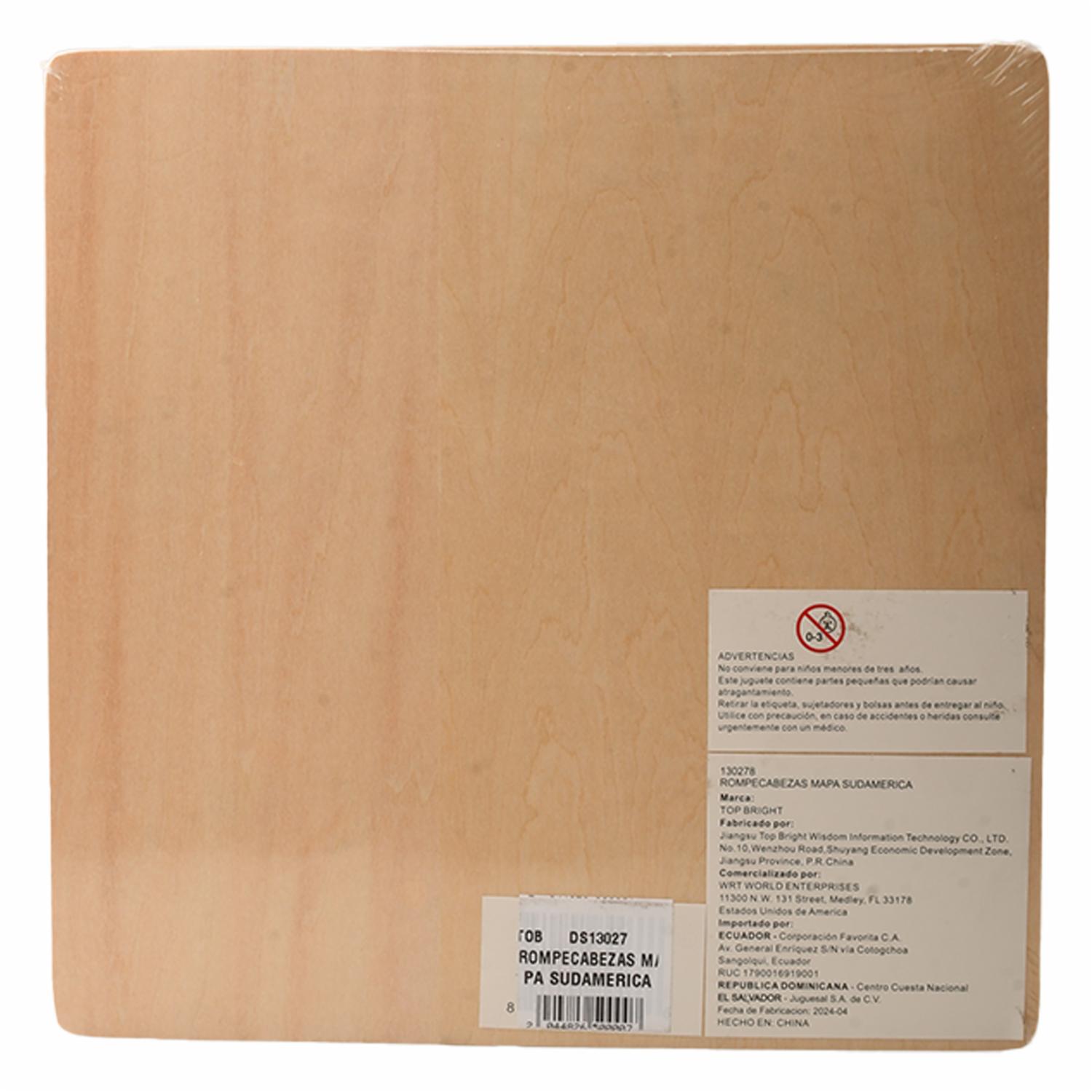 Rompecabezas Mapa Sud América TOP BRIGHT 25 Piezas - Image 2