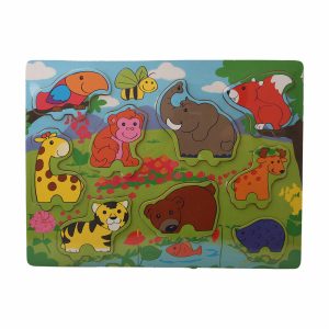 Rompecabezas Animales De La Selva TOP BRIGHT 9 Piezas